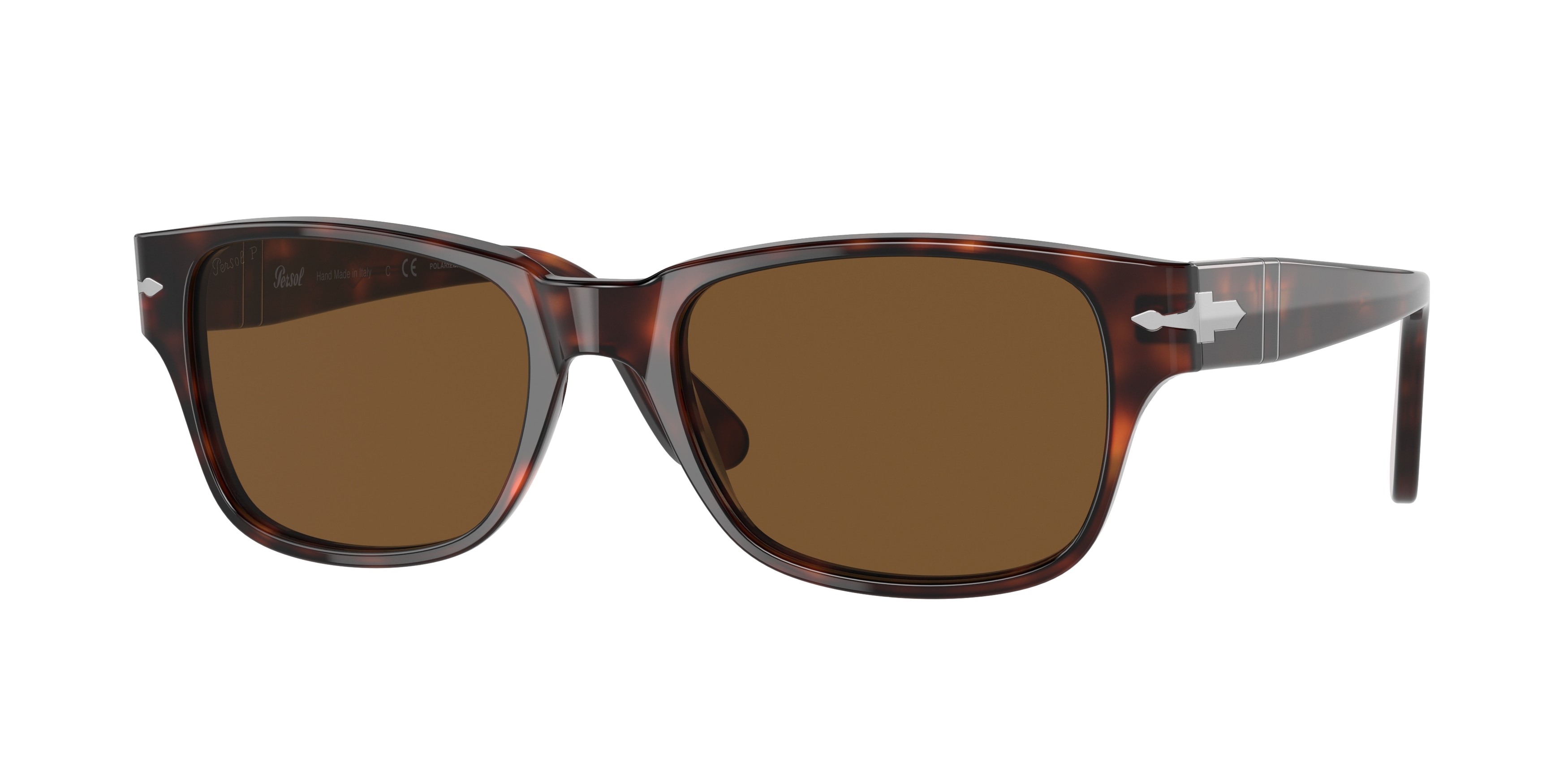 Persol PO3288S Polarized 24/57 Men's Sunglasses Tortoiseshell Size 55